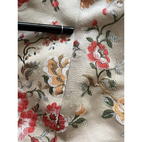 Markarian Apollonia Gold Floral Brocade 8 Dress - Picture 5 of 14